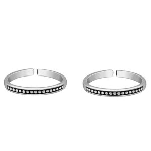 GIVA 925 Silver Toe Rings | Anniversary Birthday Wedding Gifts for Women & Girls